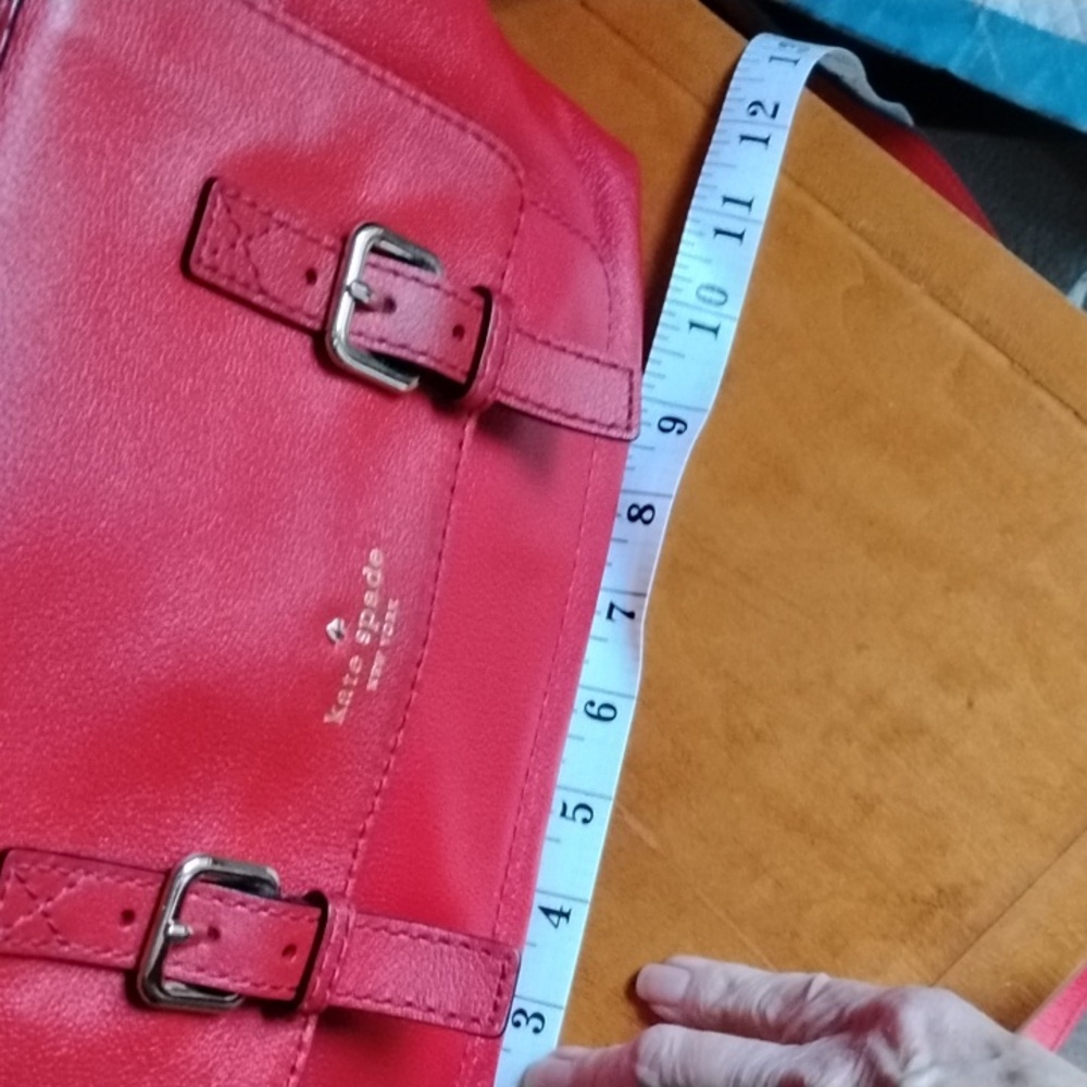 Kate Spade Red Leather Satchel - Picture 8 of 13